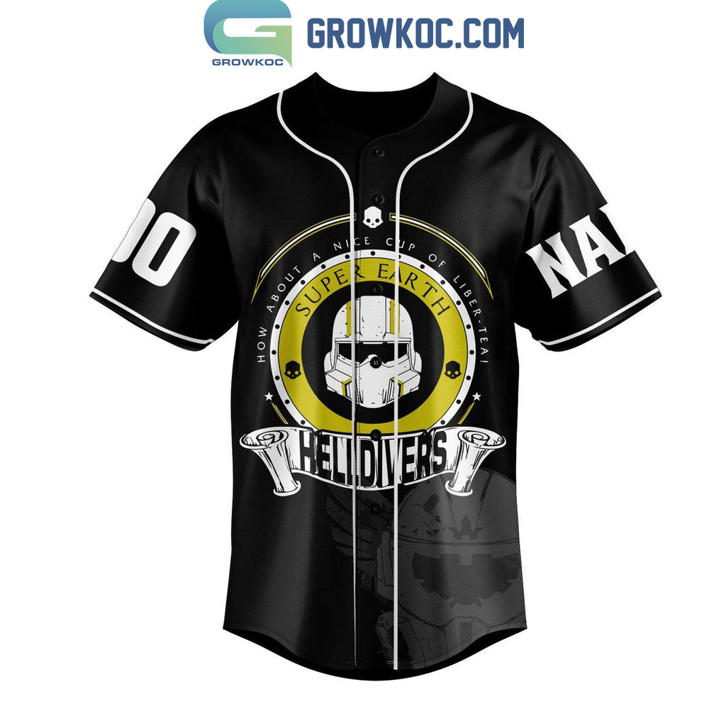 Helldivers Super Earth For Democracy Personalized Baseball Jersey