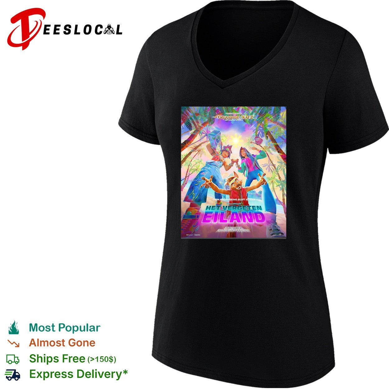Het Vergeten Eiland movie poster shirt