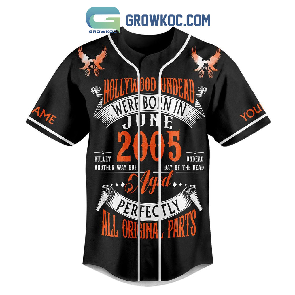 Hollywood Undead Better Run Here We Come It’s The Day Of The Dead Personalized Baseball Jersey