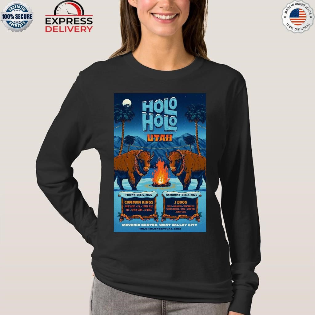 Holo Holo Music Festival 2025 Maverick Center In West Valley City UT Shirt