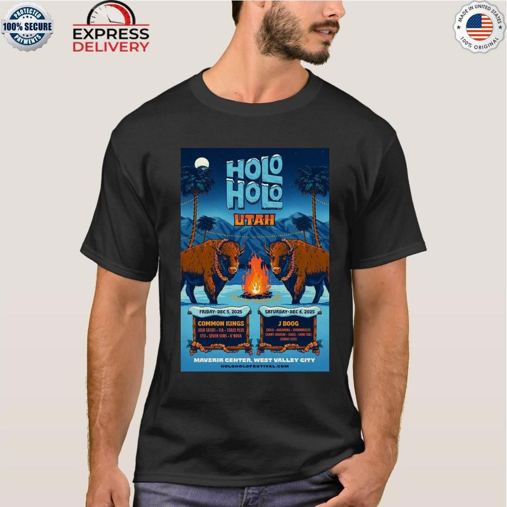 Holo Holo Music Festival 2025 Maverick Center In West Valley City UT Shirt