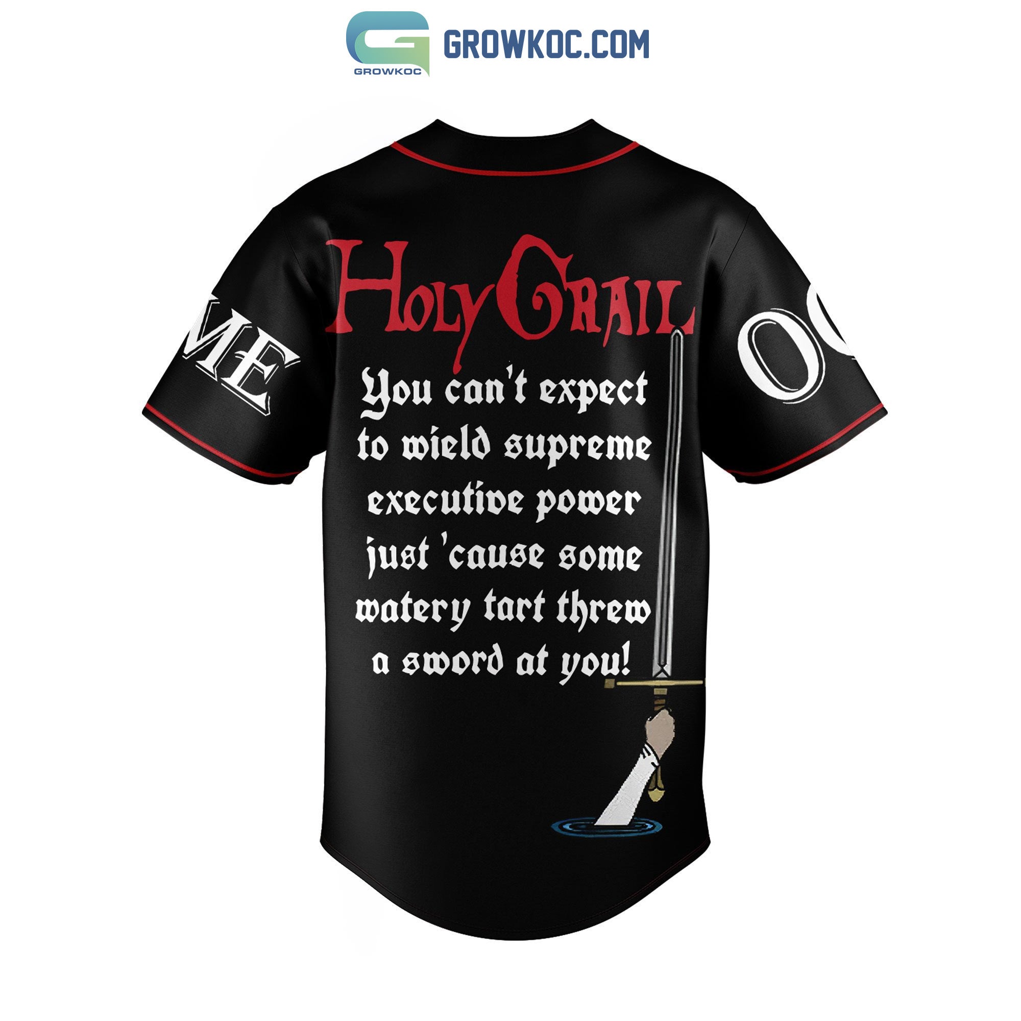 Holy Grail The Black Knight Bridge Club Personalized Baseball Jersey