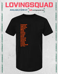 Horror Movie Directors List Carpenter Hitchcock Craven Romero and del Toro T-shirt
