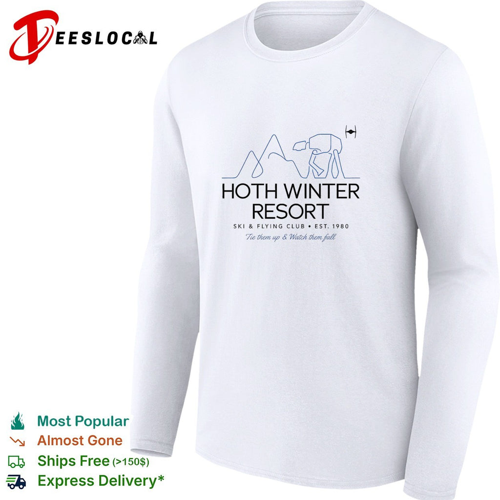 Hoth Winter Resort ski flying club poster shirt