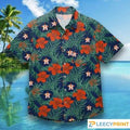 Houston Astros MLB Mens Hibiscus Hawaiian Shirt, Houston Astros Hawaiian Shirt
