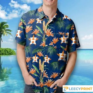 Houston Astros MLB Mens Victory Vacay Hawaiian Shirt, Houston Astros Hawaiian Shirt