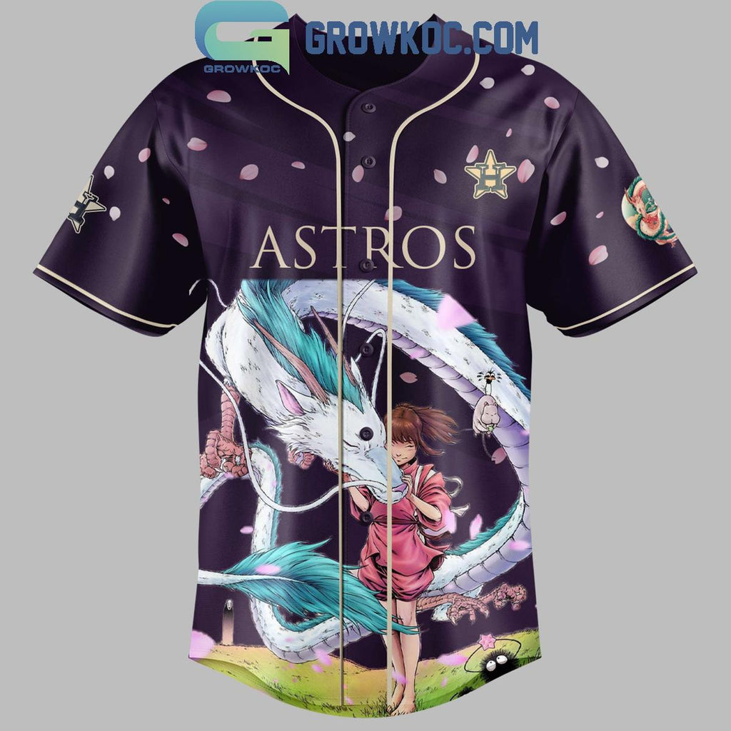 Houston Astros x Spirited Away Studio Ghibli 2025 Baseball Jersey