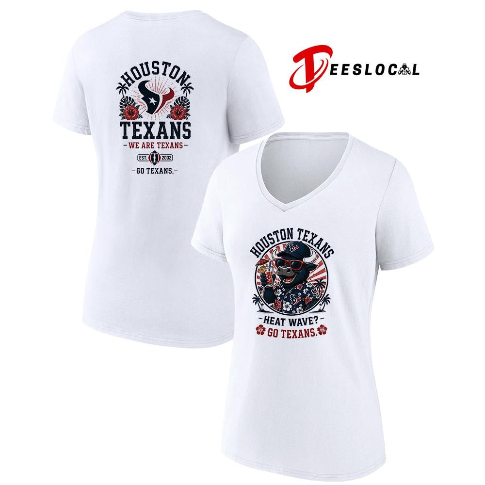 Houston Texans heat wave beach vibes mascot shirt