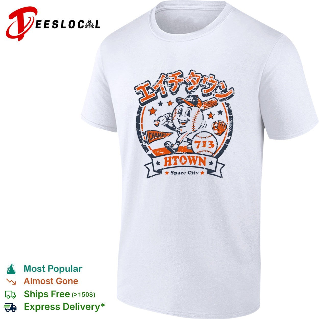 Htown Space City 713 Champs Houston Baseball shirt