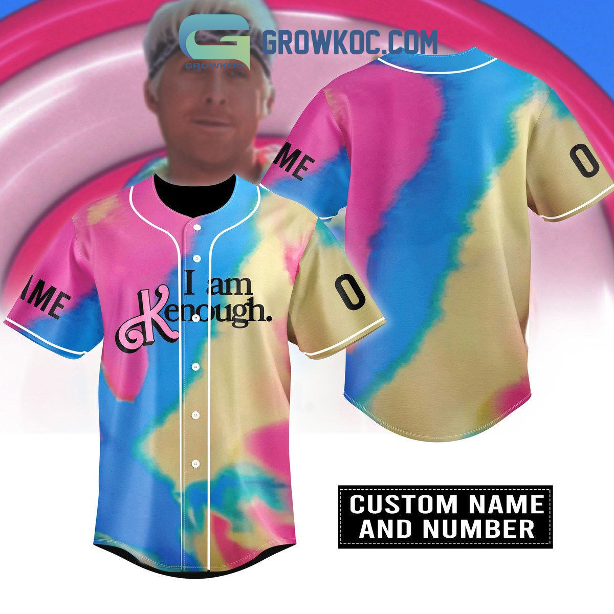 I Am K Enough Personalized Baseball Jersey