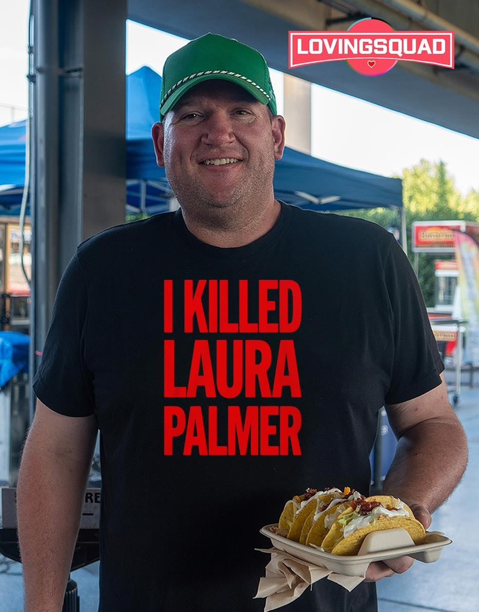 I Killed Laura Palmer Red T-shirt