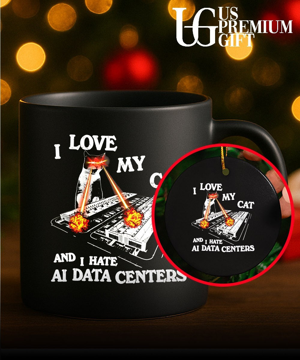 I Love My Cat Hate Data Centers shirt