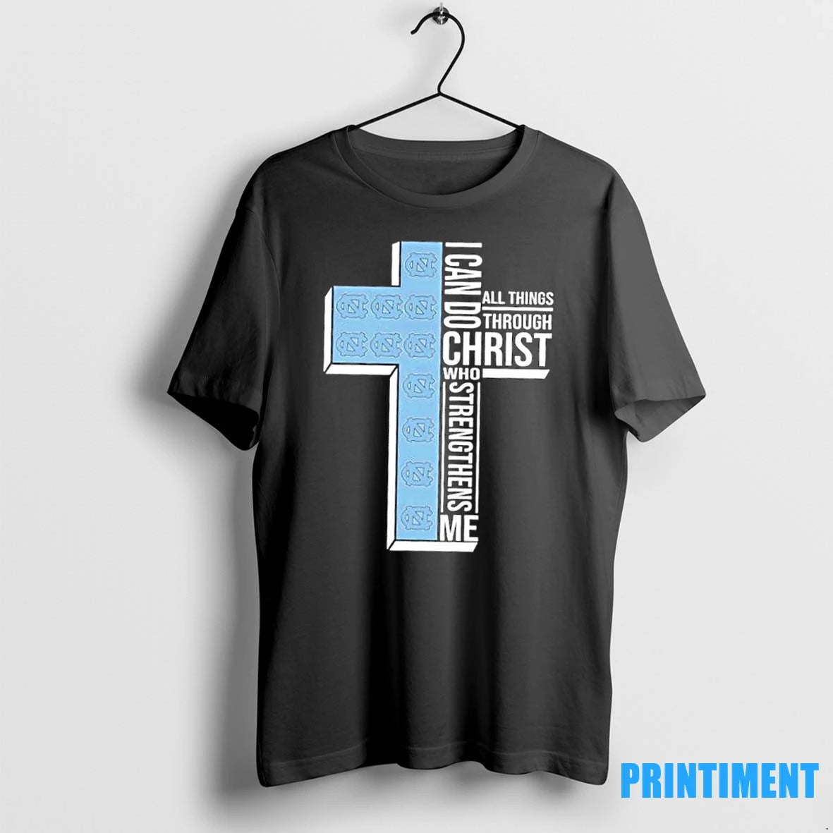 I Can Do All Things Through Christ Who Strengthens Me North Carolina Tar Heels Football T-Shirts, Hoodie, Sweatshirt