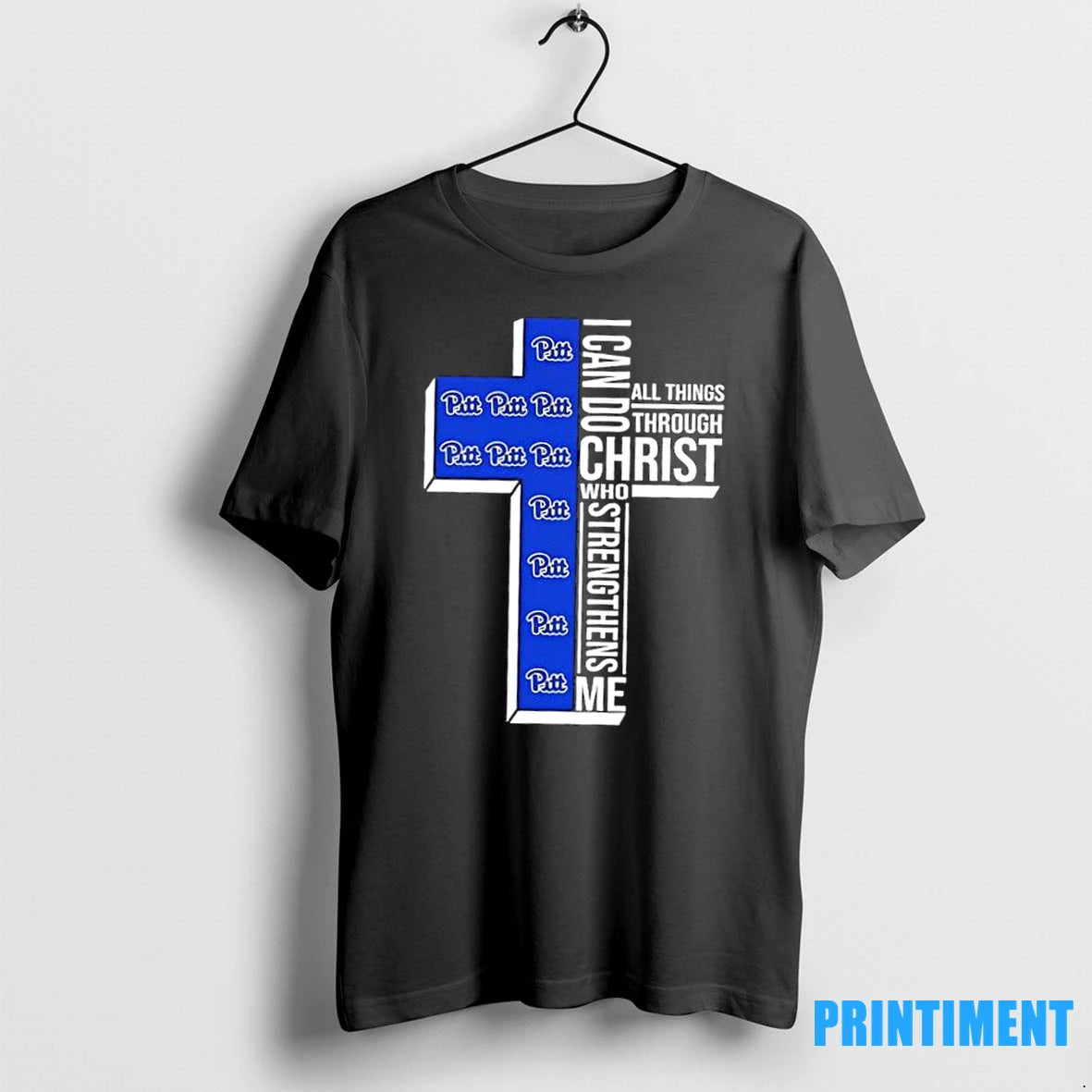 I Can Do All Things Through Christ Who Strengthens Me Pittsburgh Panthers Football Cross Tshirts Hoodie, Sweatshirt