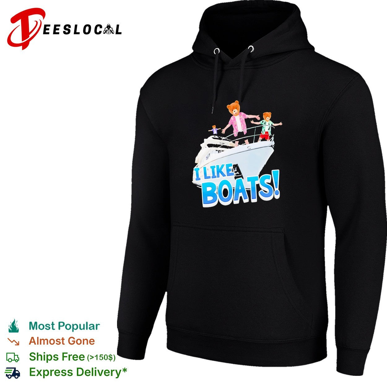 I like boats bears on yacht shirt
