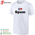 I love spam funny humor heart shape shirt
