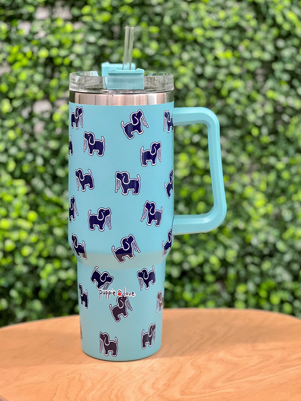 40oz STAINLESS STEEL LOGO TUMBLER, CELADON