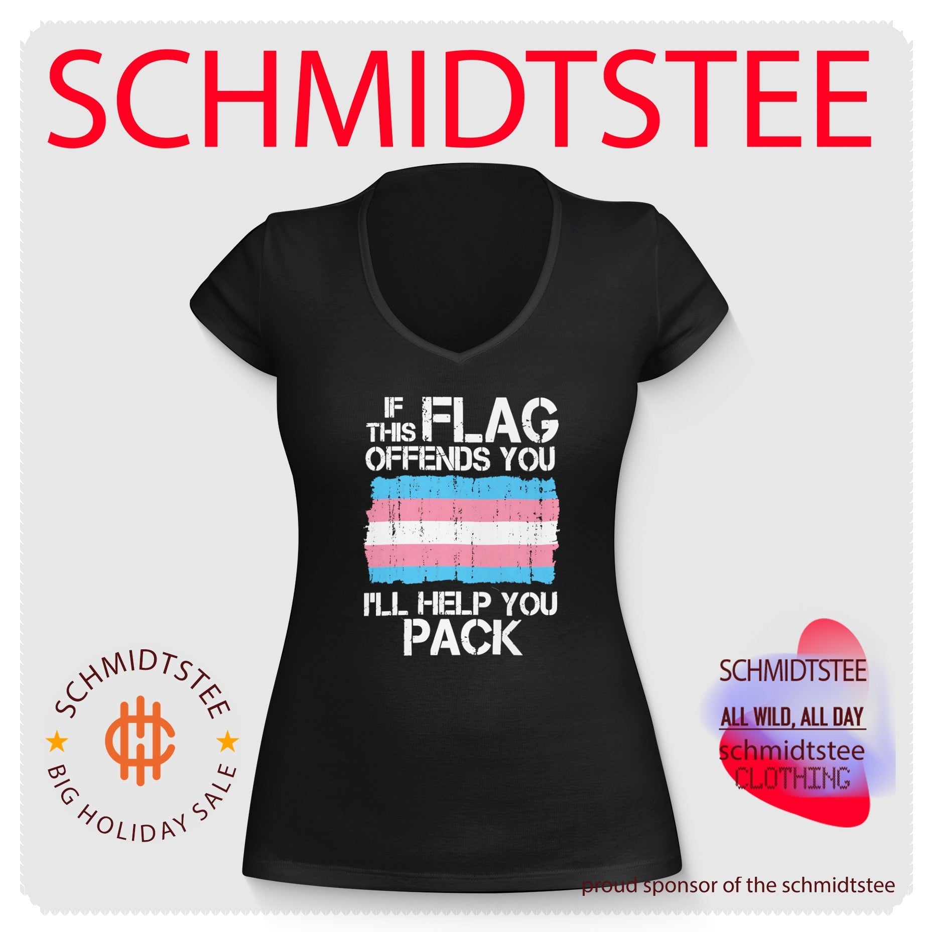 If This Trans Flag Offends You I Will Help You Pack Pride shirt