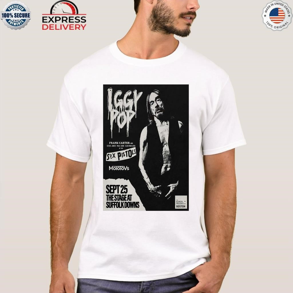 Iggy Pop Boston MA Sept 25 2025 Shirt