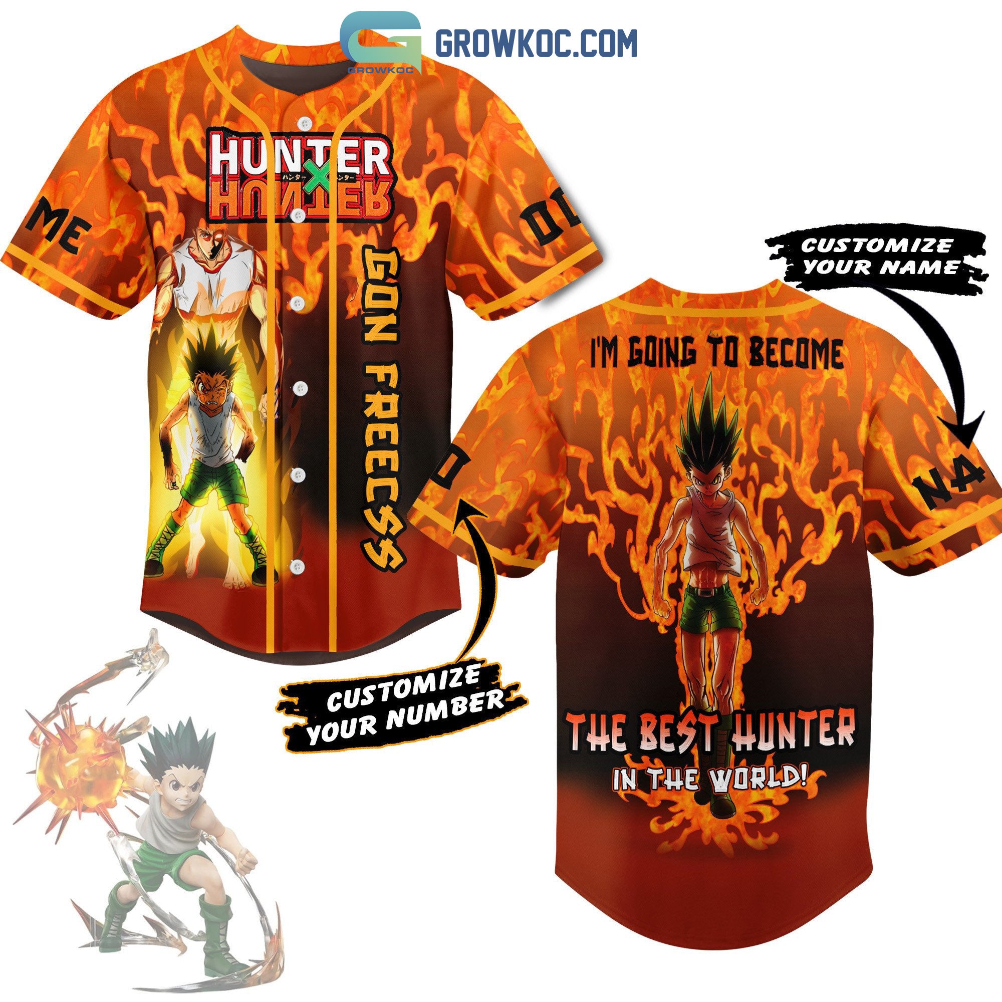 I’m Going To Become The Best Hunter In The World Personalized Baseball Jersey