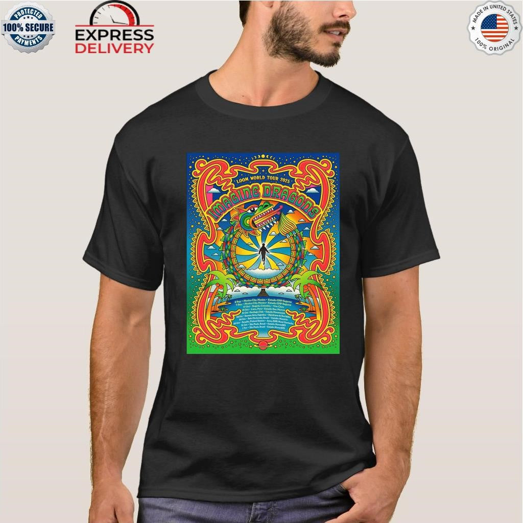 Imagine Dragons Loom World Tour 2025 South American Shirt