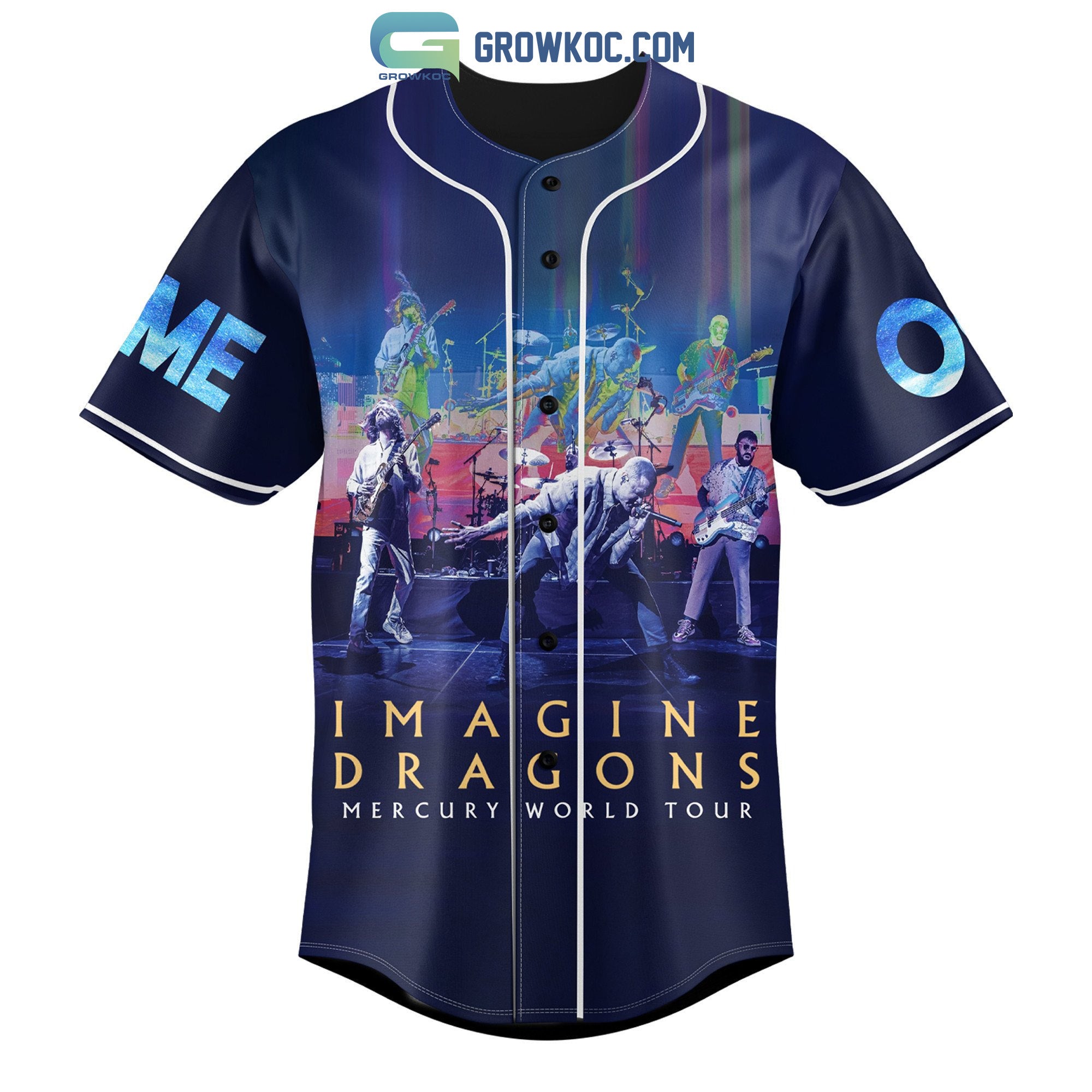 Imagine Dragons Mercury World Tour 2023 Personalized Baseball Jersey
