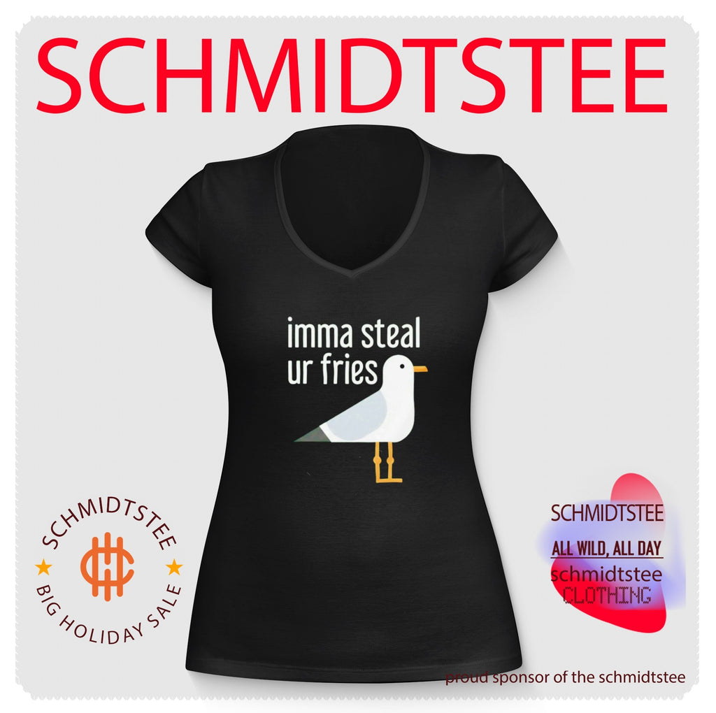 Imma Steal Ur Fries Seagull funny bird beach humor shirt