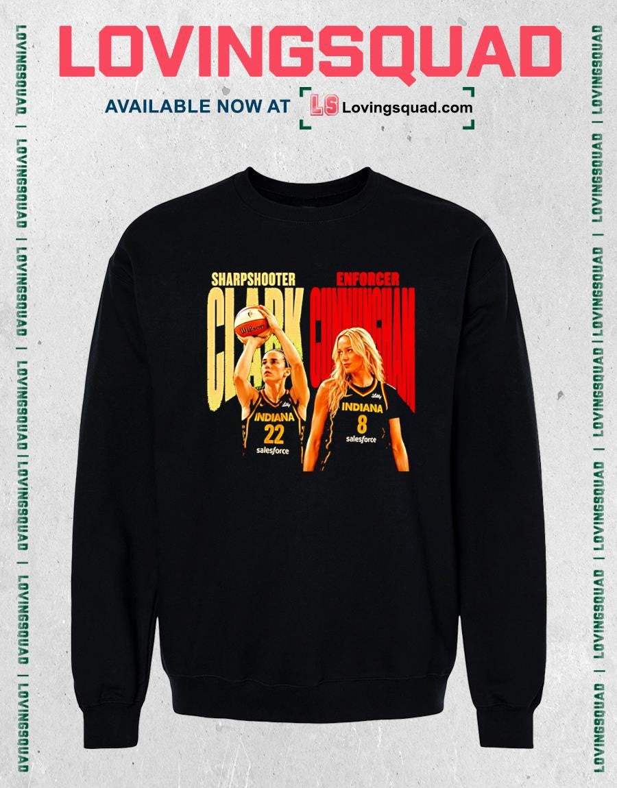 Indiana Fever Caitlin Clark Sophie Cunningham T-Shirt