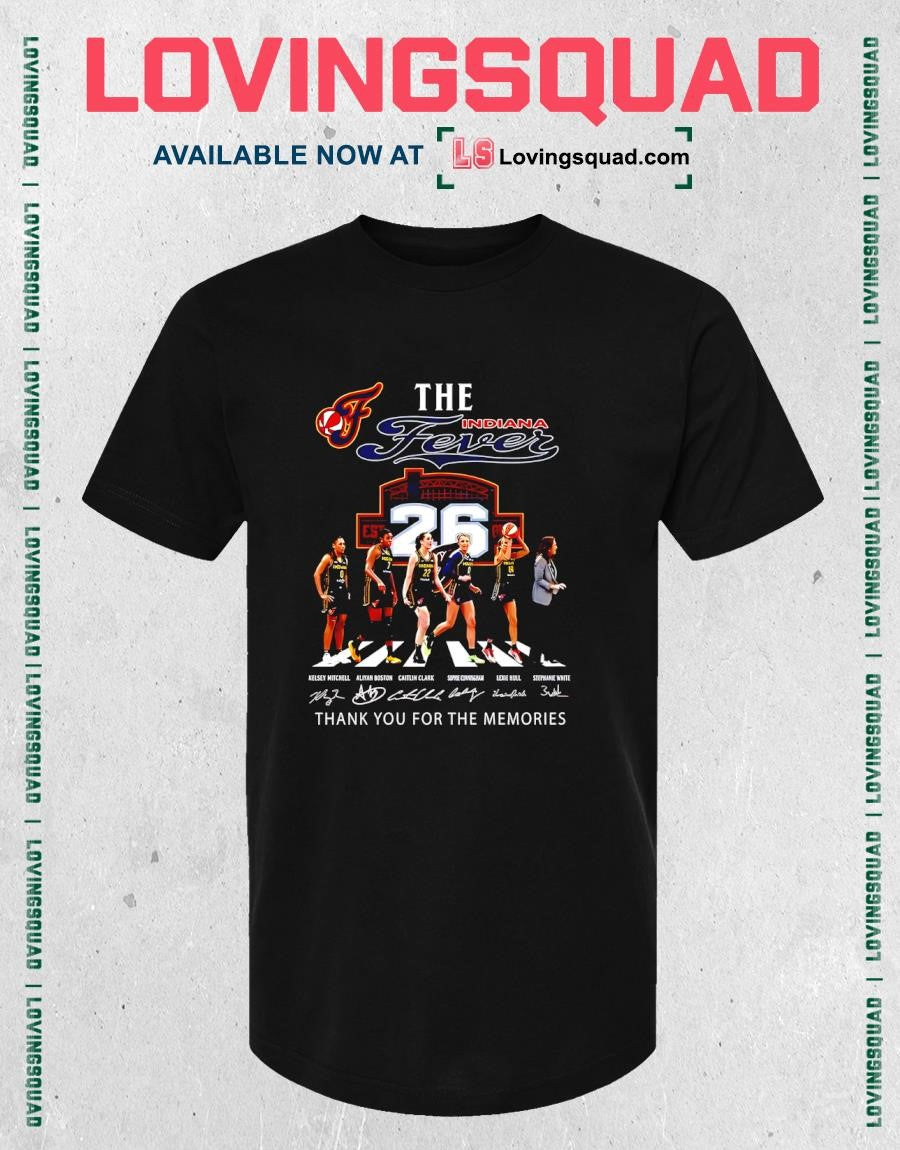 Indiana Fever Players and Stephanie White Thank You for the Memories Signature T-shirt