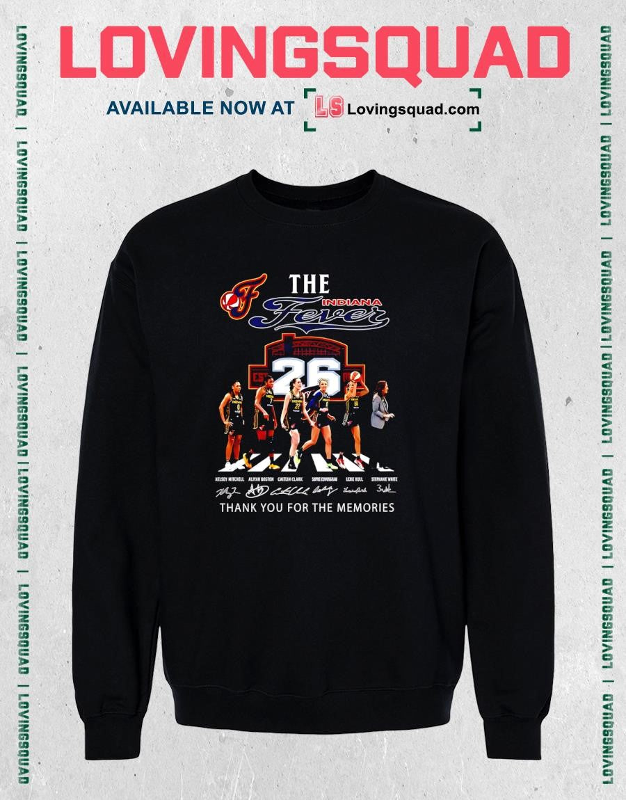 Indiana Fever Players and Stephanie White Thank You for the Memories Signature T-shirt