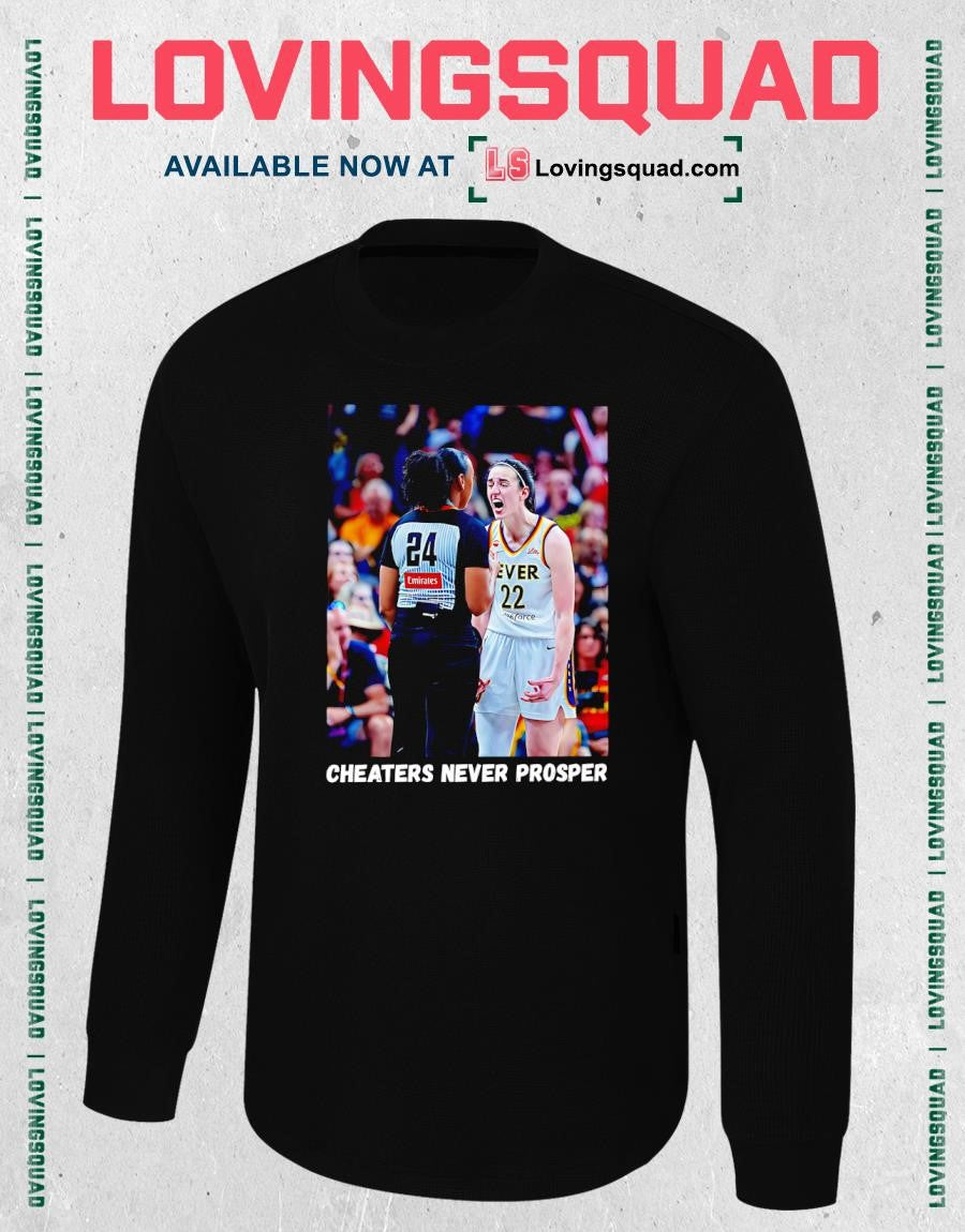 Indiana Fever guard Caitlin Clark Cheaters Never Prosper T-shirt