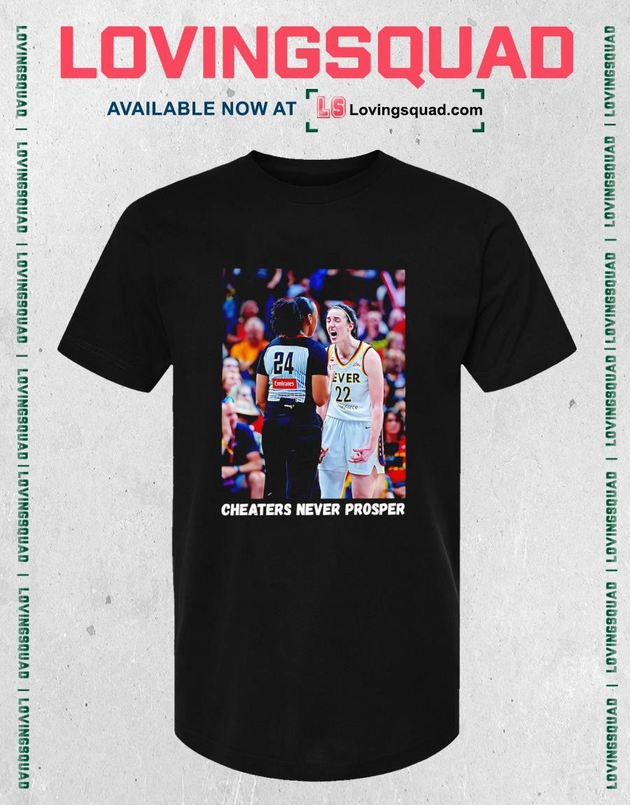 Indiana Fever guard Caitlin Clark Cheaters Never Prosper T-shirt