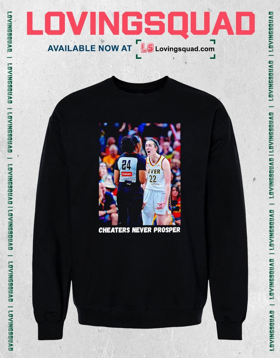 Indiana Fever guard Caitlin Clark Cheaters Never Prosper T-shirt