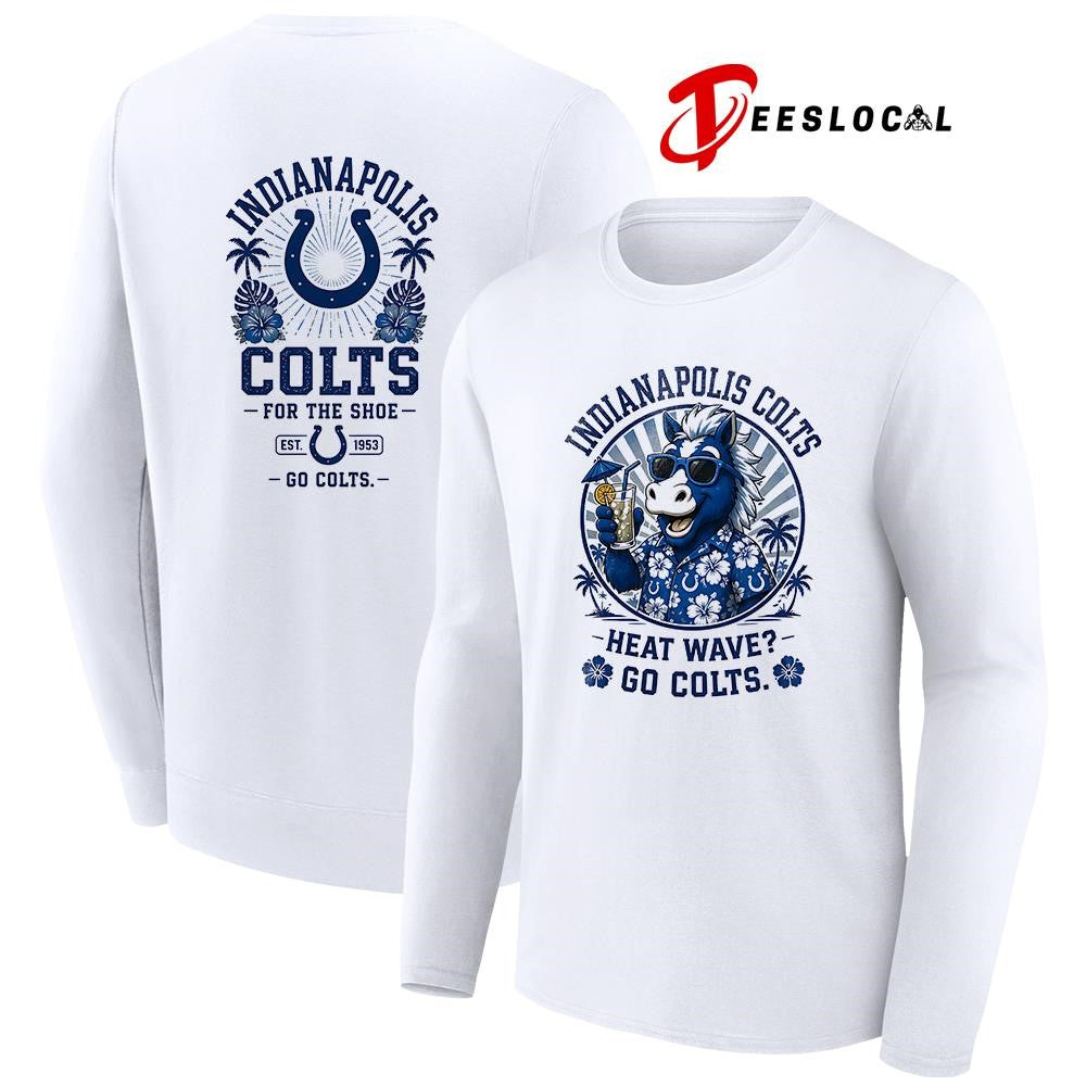 Indianapolis Colts heat wave beach vibes mascot shirt