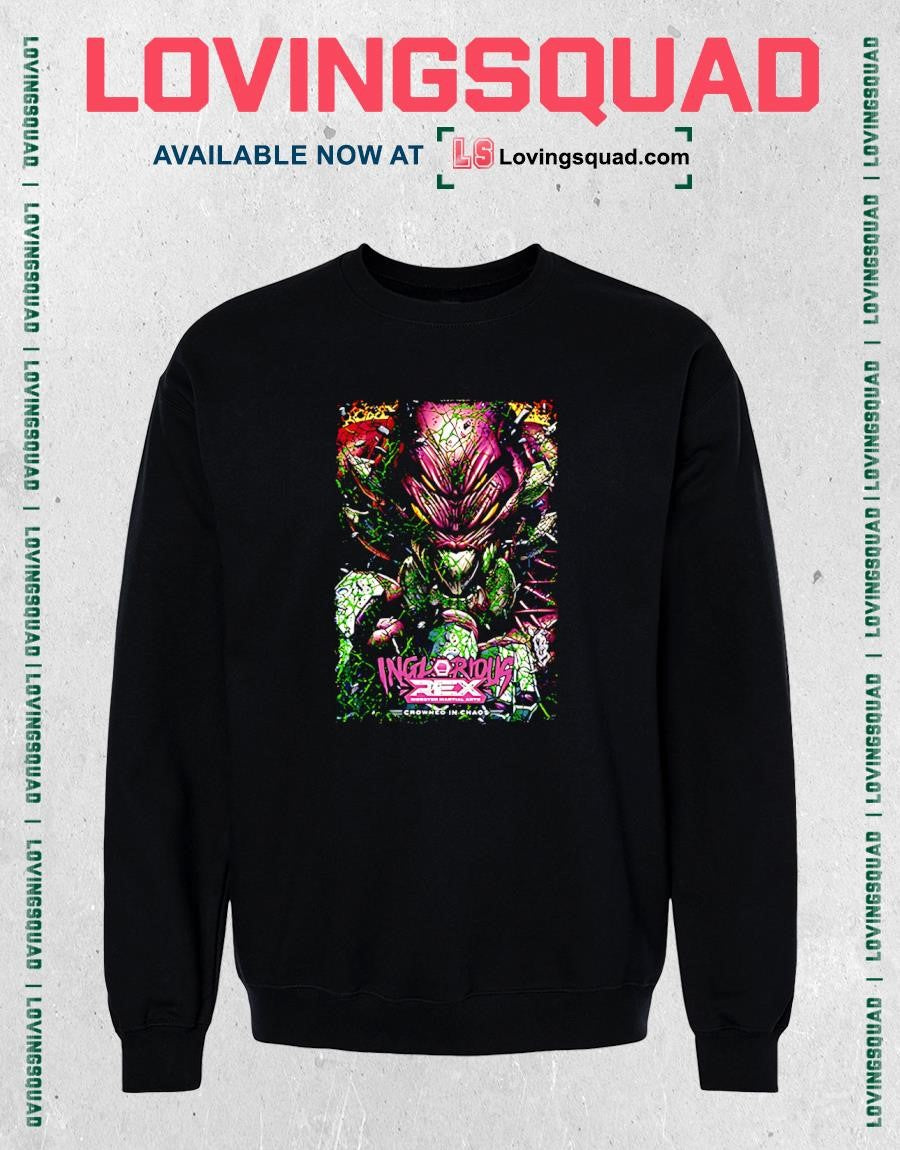 Inglorious Rex Monster Martial Arts Crowned in Chaos T-shirt