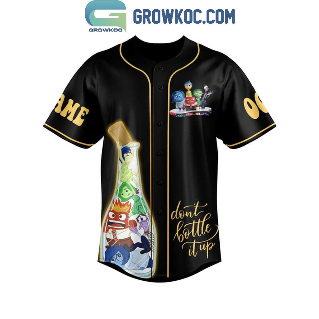 Inside Out 2024 Don’t Bottle It Up Personalized Baseball Jersey