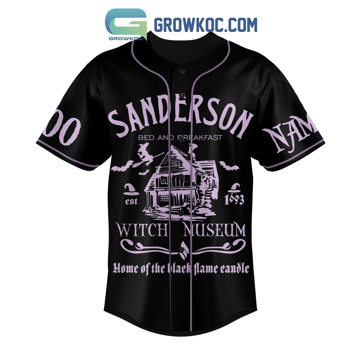It’s Just A Bunch Of Hocus Pocus Sanderson Bed And Breakfast Personalized Baseball Jersey