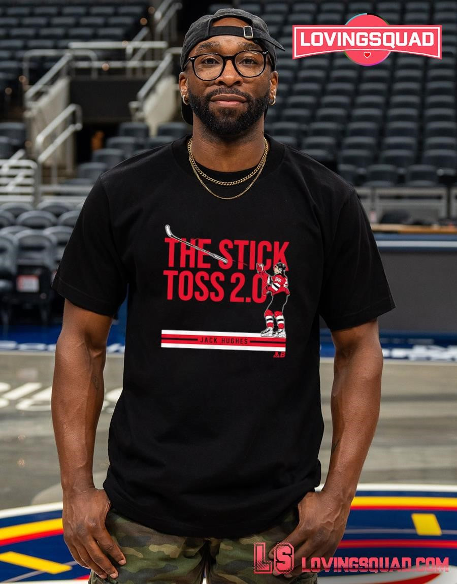 Jack Hughes The Stick Toss 20 New Jersey Devils T-shirt