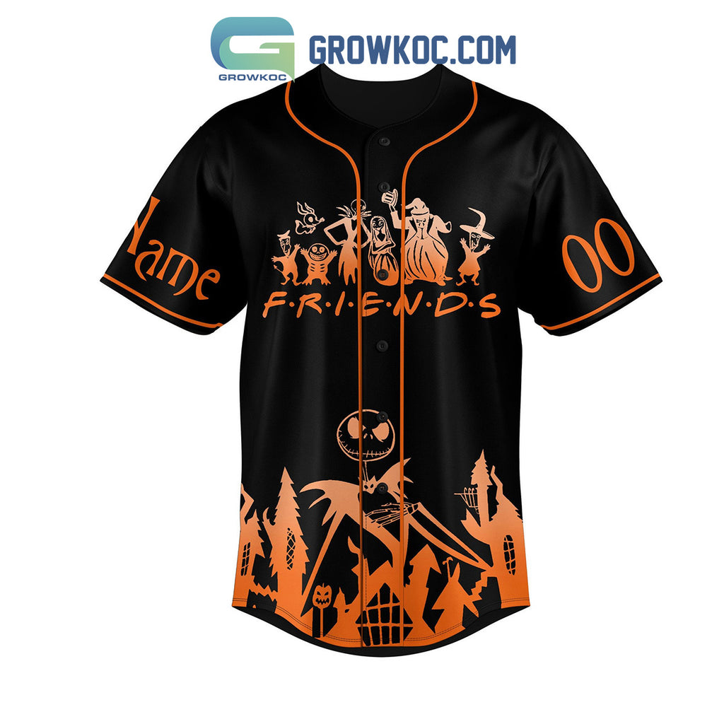 Jack Skellington Halloween Town Friends Pumpkin King Distillery Personalized Baseball Jersey