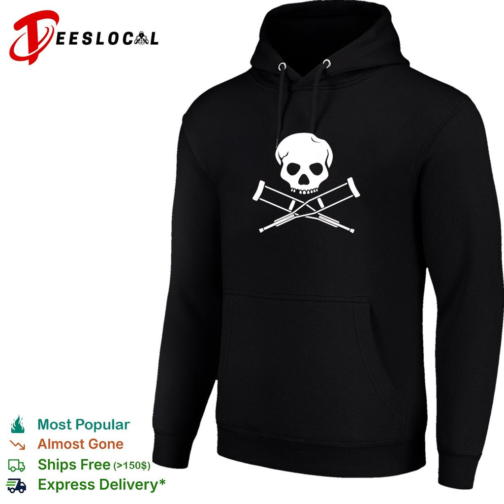 Jackass skull and crutches shirt