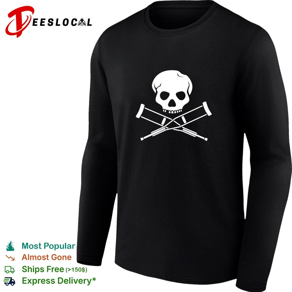 Jackass skull and crutches shirt