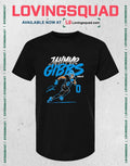 Jahmyr Gibbs Name & Number Pose Signature T-Shirt