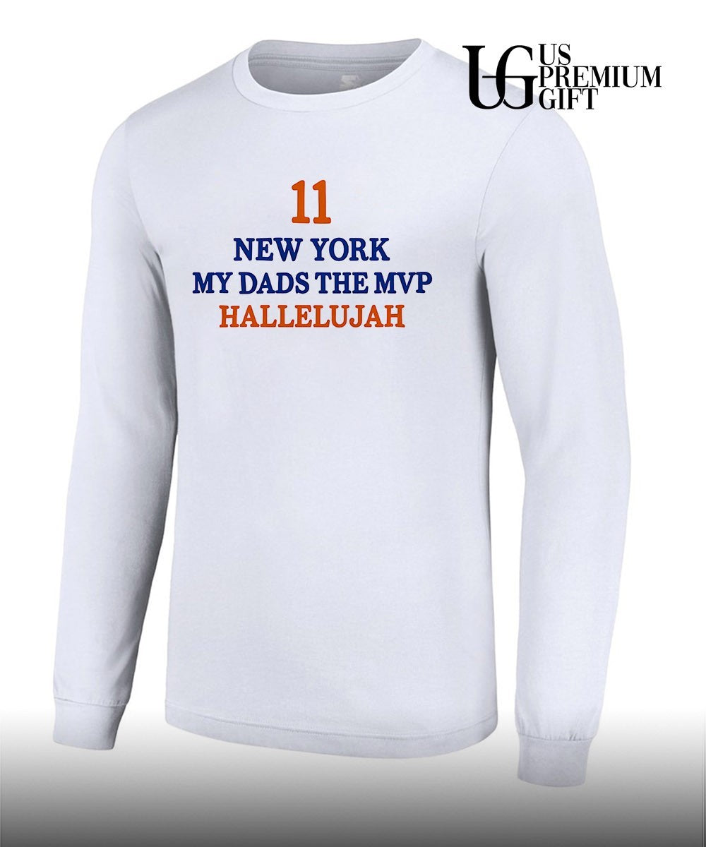 Jalen Brunson 11 New York My Dads The MVP Hallelujah shirt