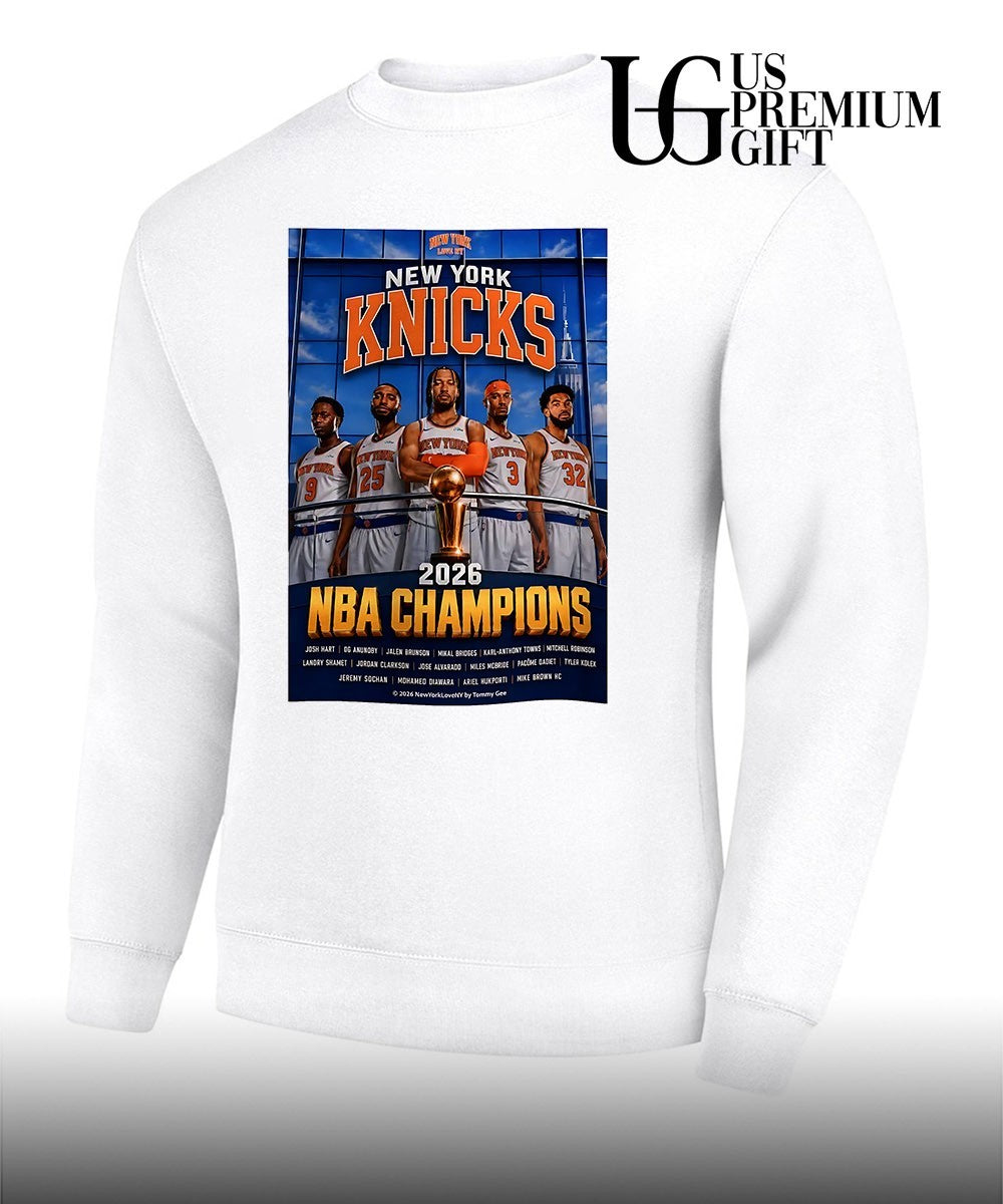Jalen Brunson Josh Hart OG Anunoby Mikal Bridges Karl-Anthony Towns 2026 Knicks NBA Champions shirt