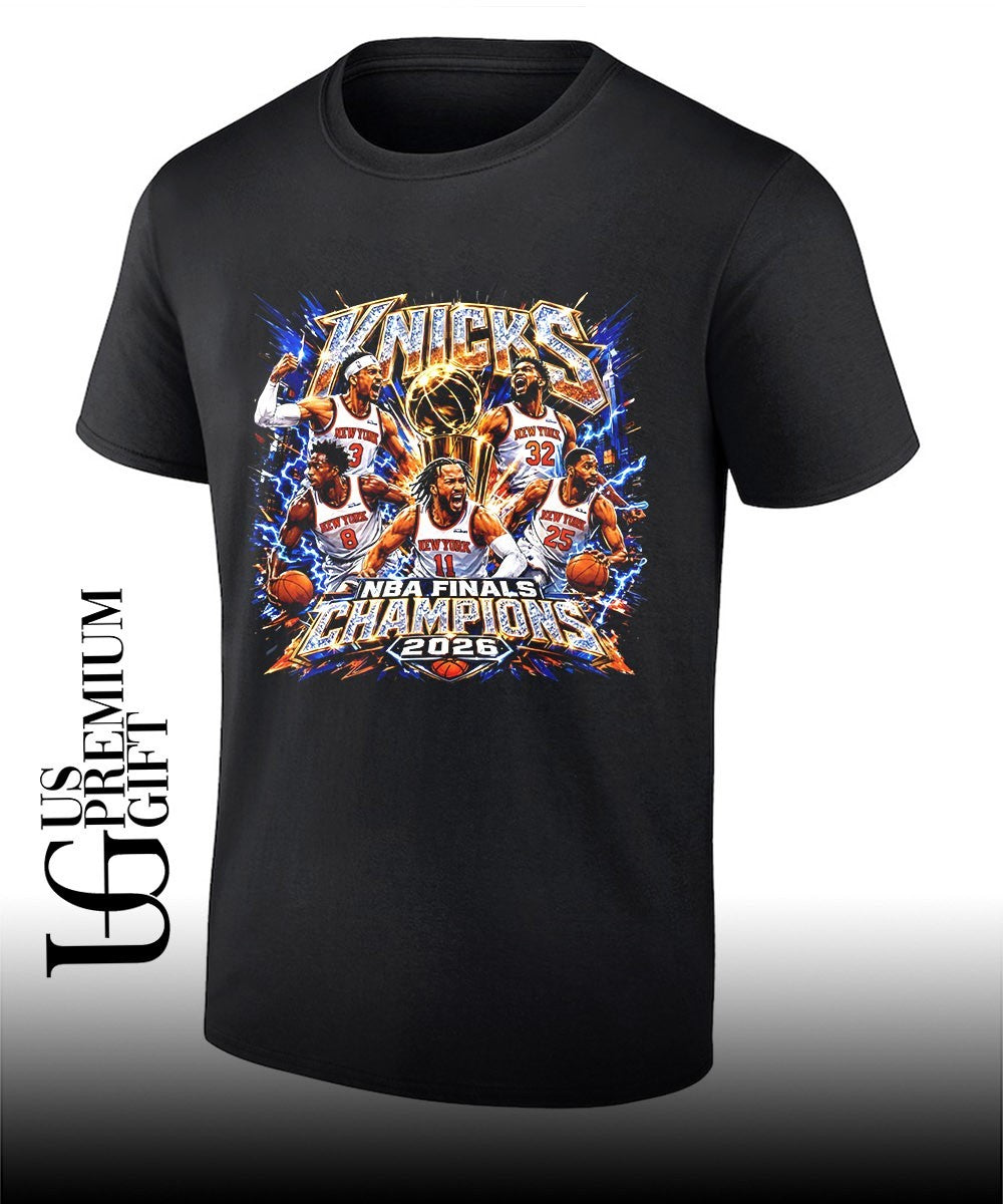 Jalen Brunson Josh Hart OG Anunoby Mitchell Robinson Donte DiVincenzo Knicks NBA Finals Champions 2026 shirt