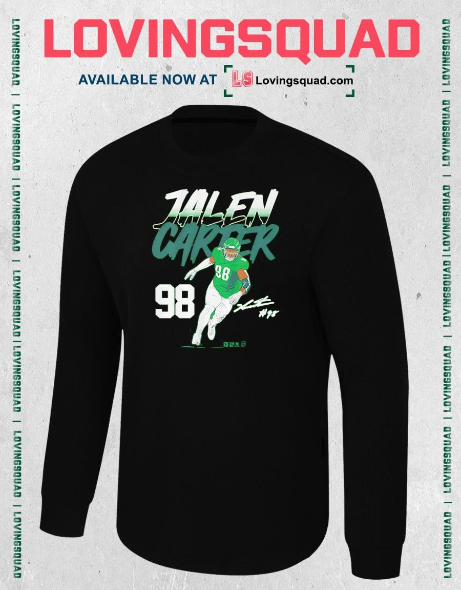 Jalen Carter Name & Number Pose Signature T-Shirt