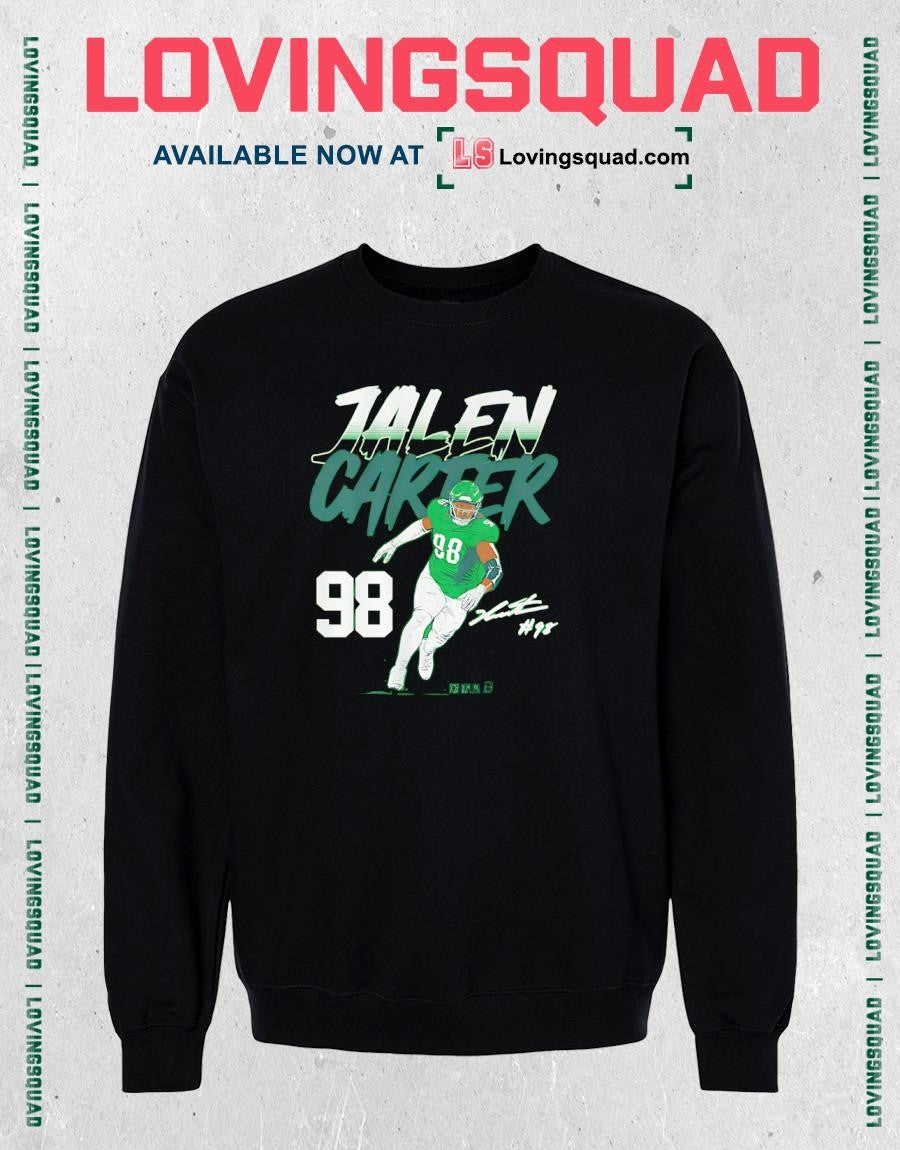 Jalen Carter Name & Number Pose Signature T-Shirt