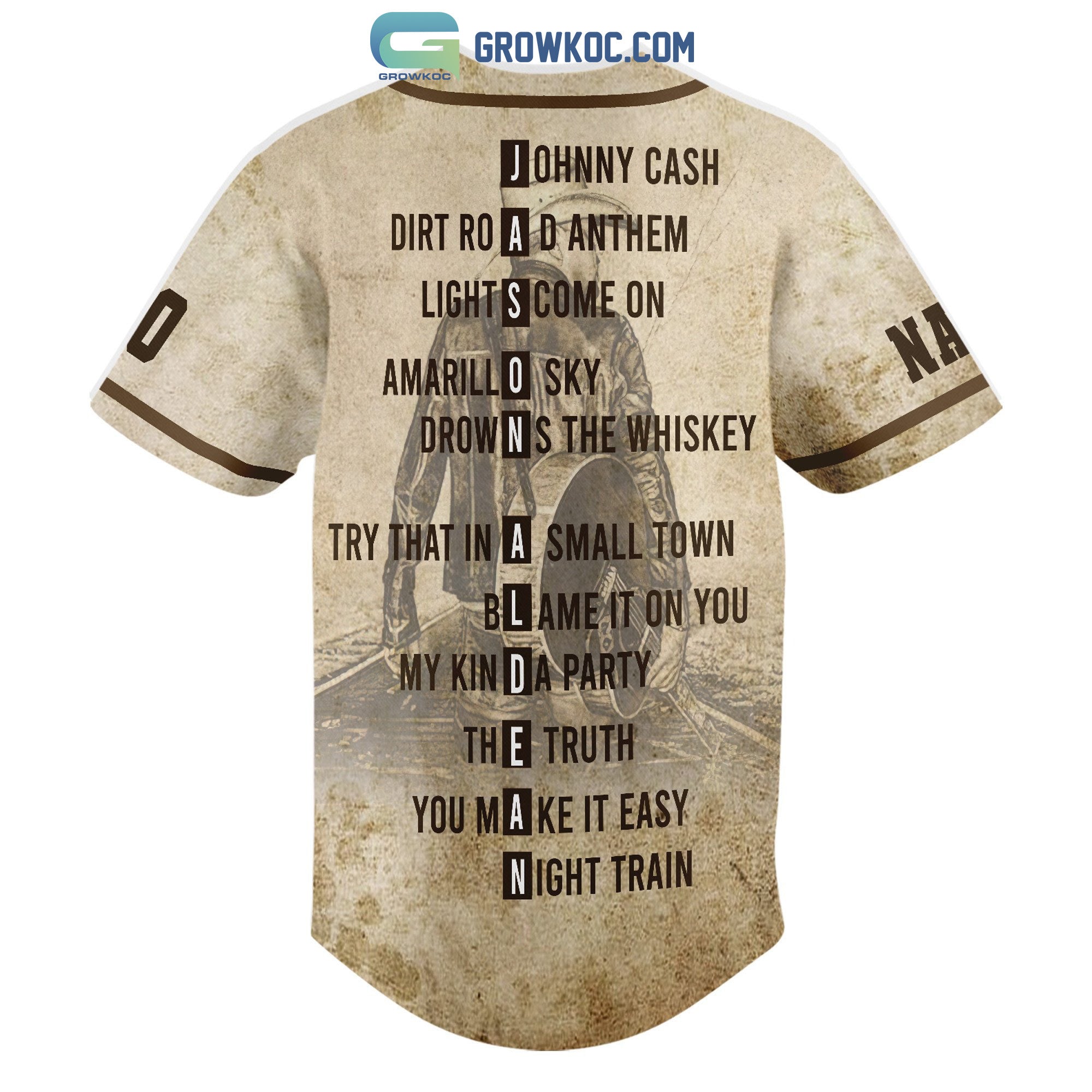 Jason Aldean All Album Personalized Baseball Jersey