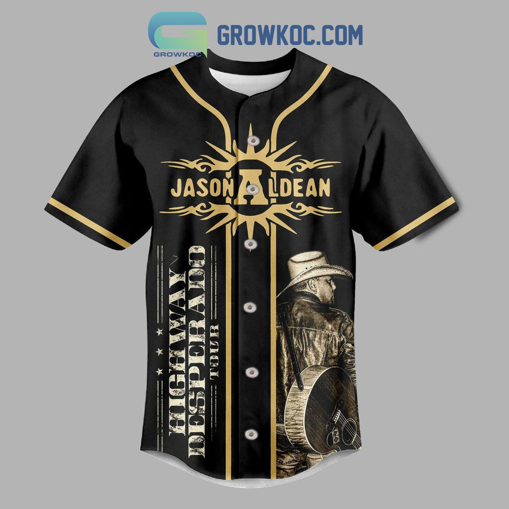 Jason Aldean Try That In A Small Town Highway Desperado Tour Baseball Jersey