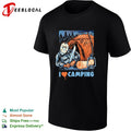 Jason Voorhees holding knife I love camping shirt